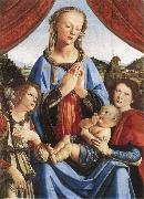 Leonardo there Vinci and Andrea del Verrocchio, madonna with the child and angels, LEONARDO da Vinci